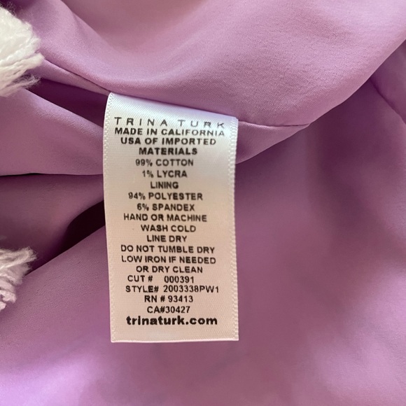 Trina Turk Raine Tassel Shift Dress women’s 8 NWOT - Picture 9 of 11